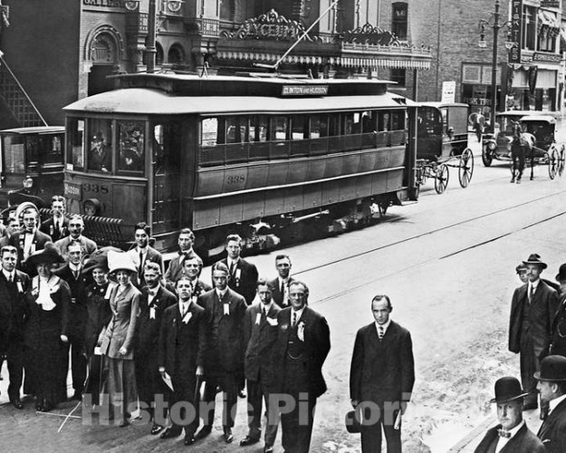 Rochester, New York, Convention Attendees Outside Lyceum Theatre, c1911