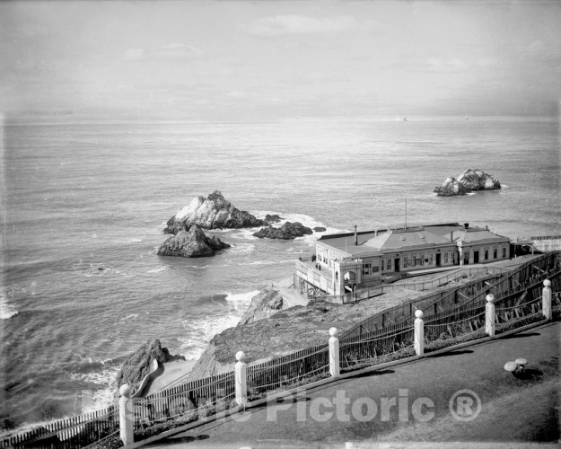San Francisco, California, The Cliff House and Seal Rocks, c1885