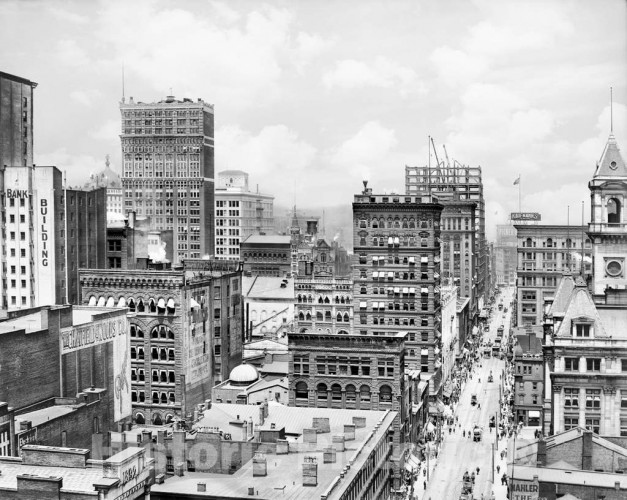 Pittsburgh, Pennsylvania, Booming Downtown Pittsburgh, c1904