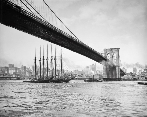 Manhattan from Under the Brooklyn Bridge, c1903