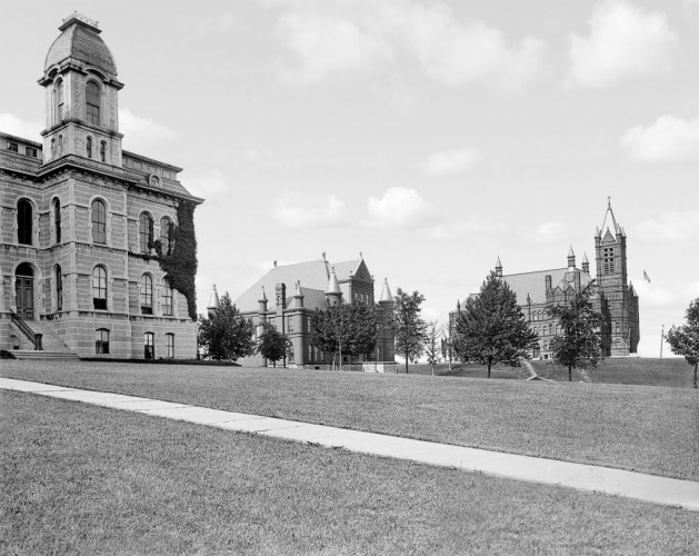 Hall of Languages and Crouse Hall, Syracuse University, c1895