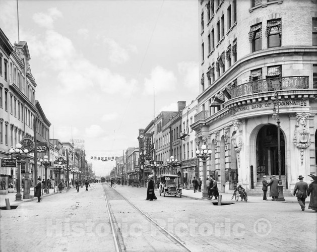 Savannah, Georgia, Commerce on Broughton Street, c1907