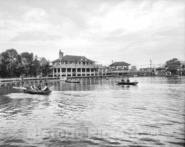 Cincinnati, Ohio, On the Lake in Chester Park, c1910