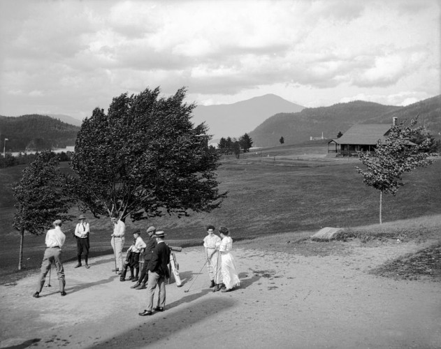 Stevens House Golf Links, Lake Placid, c1909