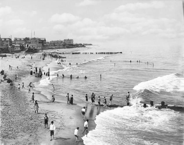 Looking Down the Shoreline, Long Branch, c1901