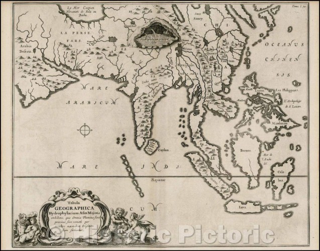 Historic Map | Tabula Geographica Hydrophylacium Asiae Majoris exhibens, quo Omnia Flumina sive proxime sive remote per occultos maeandros Originem suam Sortiuntur, 1665 v1