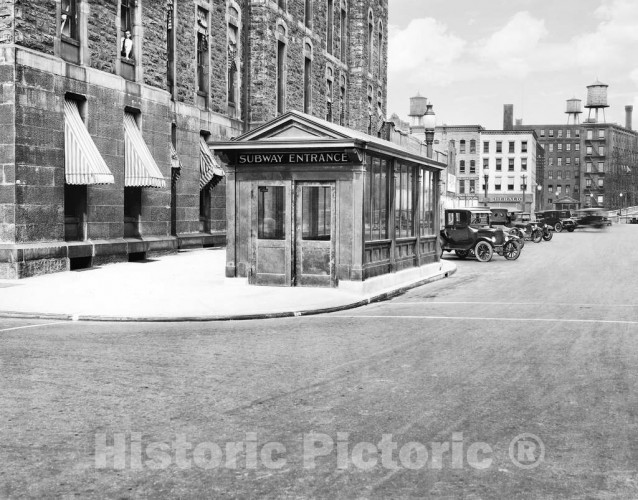 Rochester, New York, Entrance to the Rochester Subway, c1927