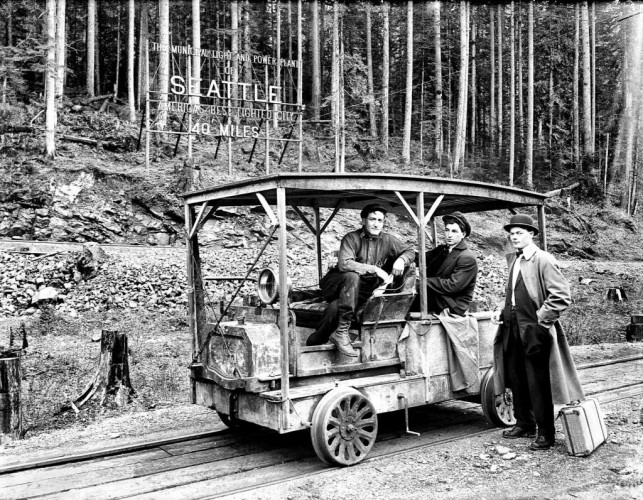 Men on the Tracks Near Cedar Falls, c1914