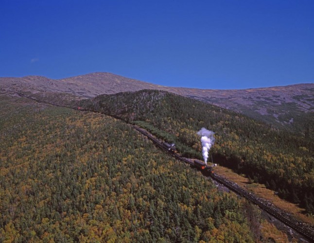 Cog railway in the White Mountains