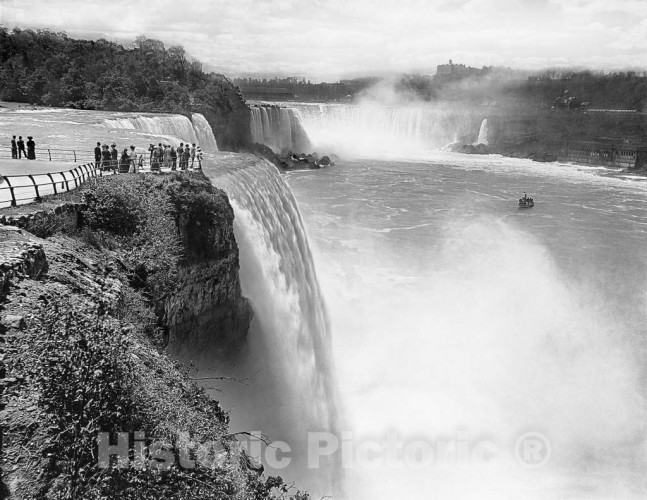 Niagara Falls, New York, View from Prospect Point, c1905