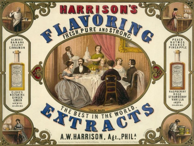 Harrison's Flavoring Extracts, c1853