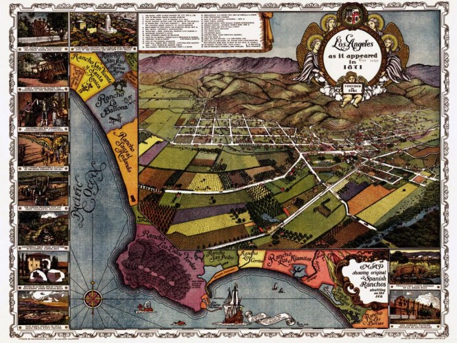 Los Angeles in 1871, c1929