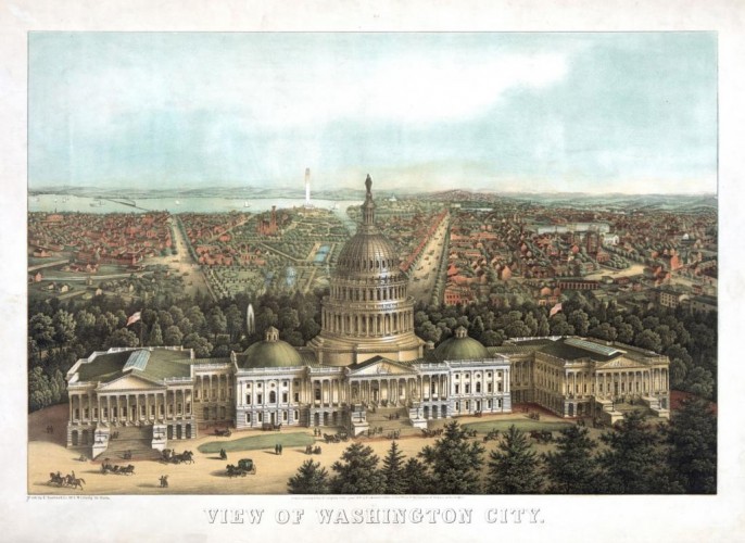 View of Washington City, c1871