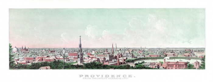 Providence from Prospect Terrace, c1877