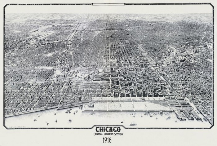 Chicago's Central Business Section, c1916