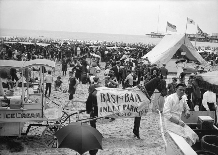 On the Beach, Atlantic City, c1903