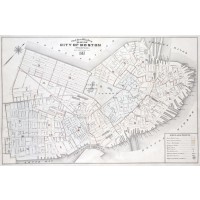 Index Map of Boston Proper, c1883