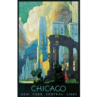 Chicago: New York Central Lines Travel Poster, c1929