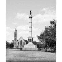 The Calhoun Monument in Citadel Square, c1900