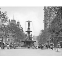 Tyler-Davidson Fountain in Fountain Square, c1906