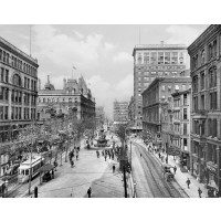 Fountain Square from Above, c1907