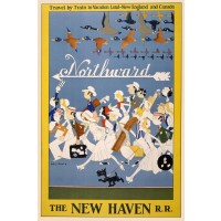 Northward Travel by Train to New England & Canada, The New Haven Railroad, c1925