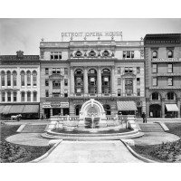 The Merrill Fountain and Detroit Opera House, c1901