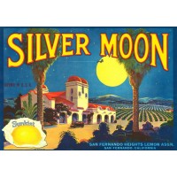Silver Moon Vintage Crate Label, c1938