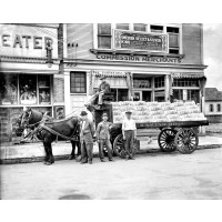 The Kantak Brothers Delivery Wagon, Lincoln Avenue, c1912