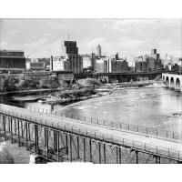 View Over the Falls to the Milling District, c1908