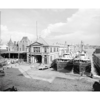 The Wall Street Pier & Government Dock, c1901