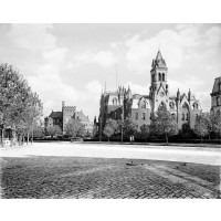 On Campus at the University of Pennsylvania, c1900