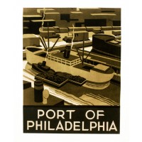 Port of Philadelphia Green Abstract, c1937