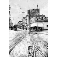 Streetcar Tracks at Burnside and 16th Avenue, c1917