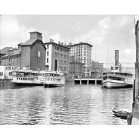 Steamers on the Providence River, c1906
