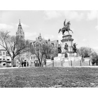 The Washington Equestrian Monument and Old City Hall, c1905