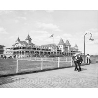 Brooklyn, New York, The Boardwalk at the Brighton Beach Hotel, c1903