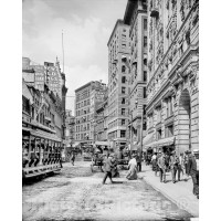 Boston, Massachusetts, Washington Street�s Newspaper Row, c1906