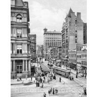 Cincinnati, Ohio, Streetcars on Main Street, c1915