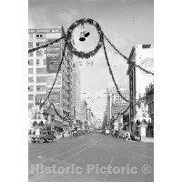 Los Angeles, California, South Broadway During the Holidays, c1930