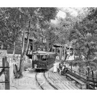 Los Angeles, California, Streetcar on Mount Lowe, c1904