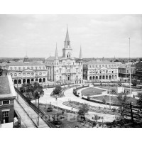 New Orleans, Louisiana, Jackson Square, c1903