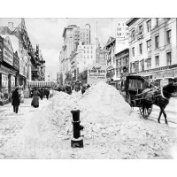 New York City, New York, Winter Scene on Broadway, c1905