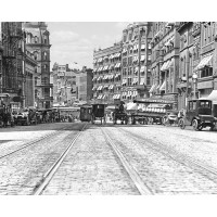Rochester, New York, Tracks on Exchange Street, c1912