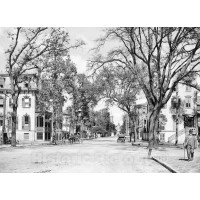 Savannah, Georgia, Looking Down Bull Street, c1906