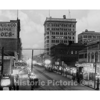 Savannah, Georgia, An Illuminated Broughton Street, c1910