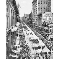 Seattle, Washington, Parade for the Great White Fleet, c1908