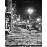 Syracuse, New York, Snowy Night on S. Salina Street, c1928