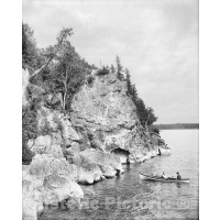 Vermont, Canoeing at Rock Point, Burlington, c1903